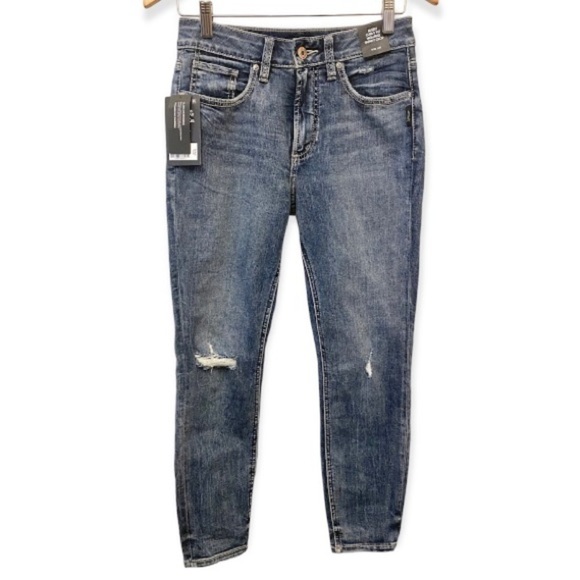 Silver Jeans NWT 5/6 (28) Womens Avery High Rise Skinny Crop Curvy Stretch Jeans - Picture 4 of 14